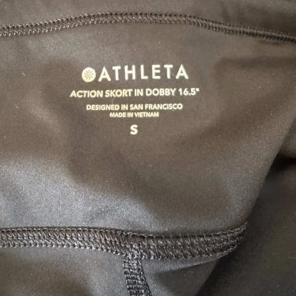 NWT ATHLETA Black “Action Skort in Dobby 16.5”” - Picture 7 of 8